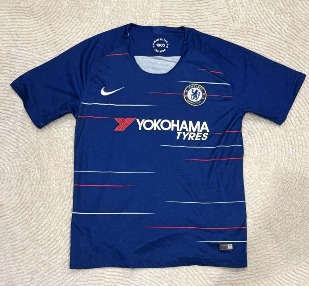 Nike Chelsea FC 2018-19 Home Shirt Hazard 10 L Blue